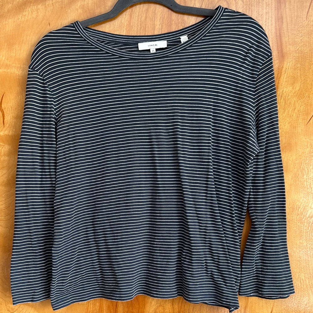 Stripe Long Sleeve Top - Vince